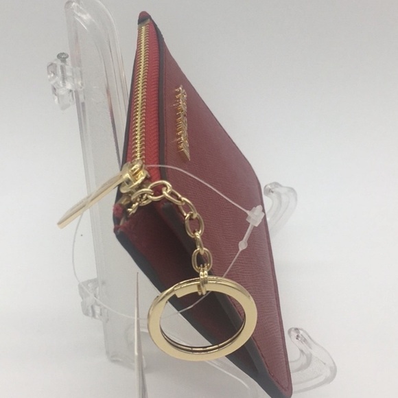 Jet Set Travel Sm TZ Coinpouch W ID Leather Scarle - Picture 2 of 8